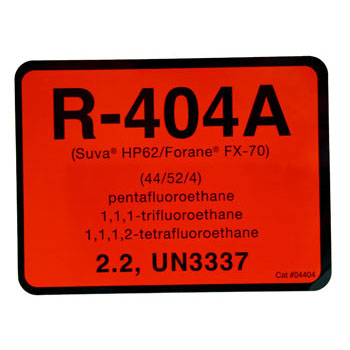 Refrigerant ID Labels (pack 10) 75 x 100mm - 