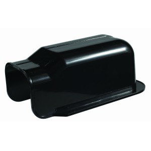 Black Wall Outlet Cover 100mm