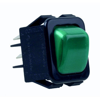 Rocker switch Green