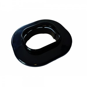 Slimduct - 100mm Wall Rossette Black