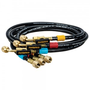 Fieldpiece 1/4 Ball Valve Refrigerant Hose Set