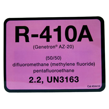 Refrigerant ID Labels (pack 10) 75 x 100mm -