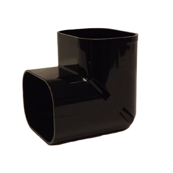 Inaba Denko Black 75mm 90 deg Vertical Elbow