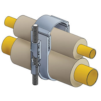 TNC Flow & Return stud clips 8mm pack 10