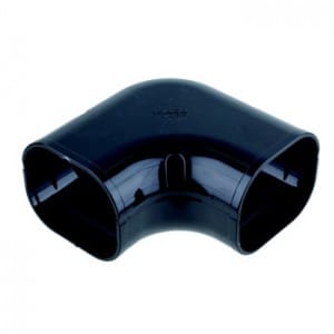 Inaba Denko Black 100mm Flat Bend 90 deg