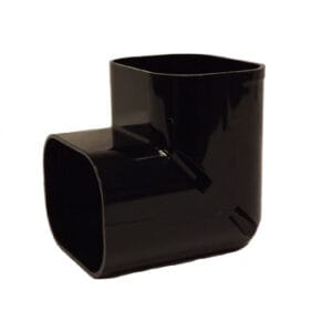 Inaba Denko Black 75mm 90 deg Vertical Elbow