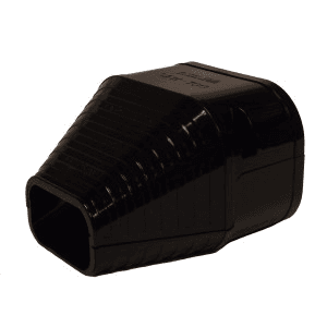 Slimduct - 100mm Duct End - Black