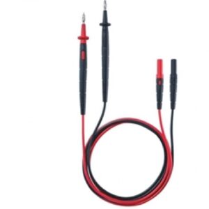 Set of 4 mm standard measuring cables (straight)