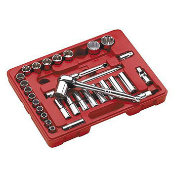 PRO24 32 Pce 1/2'' Drive Metric Socket Set