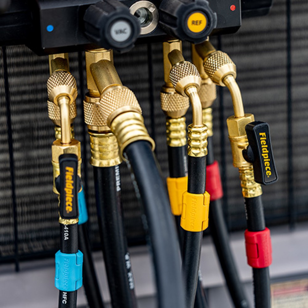 Fieldpiece 6 Hose Colour Tags for Black Refrigerant Hoses - Image 3