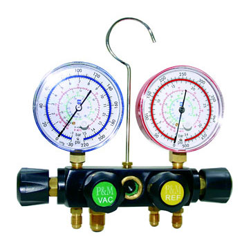 4 Way Manifold Set 80mm Gauges ( R22, 134, 40