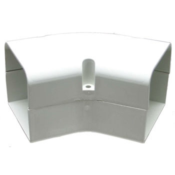 70mm - 45 Degree Flat Bend SpeediDuct (Ivory)