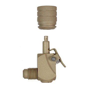 Kwik-Coupler Hose Shut-Off Adapter - Elbow 5/16 x 5/16