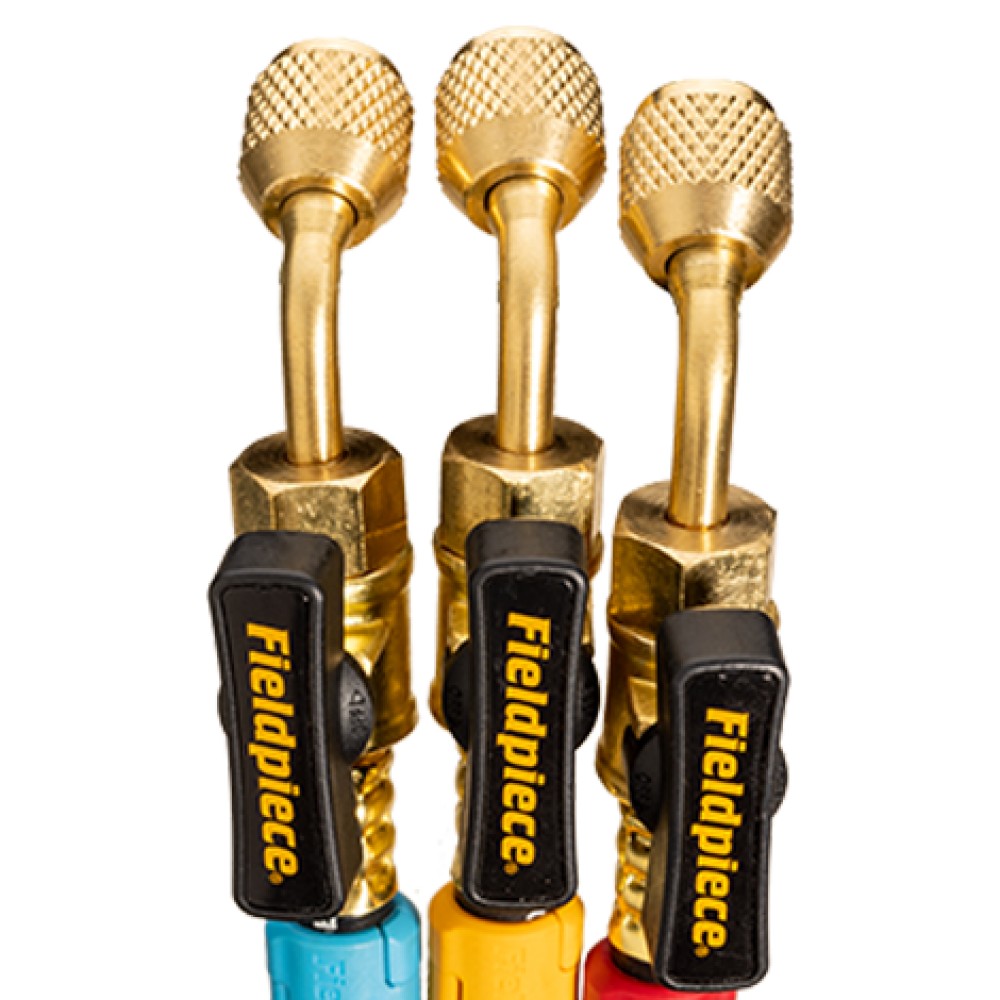 Fieldpiece 1/4 Ball Valve Refrigerant Hose Set - Image 2