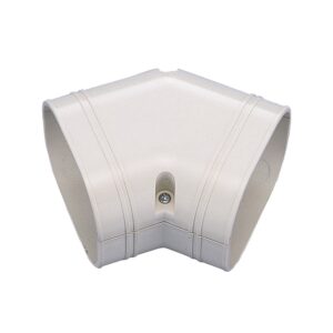 Inaba Denko Slimduct - 100mm 45 Deg Flat Bend - White