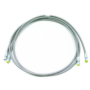 2m 1/4 fl braided stainless steel hose (each)