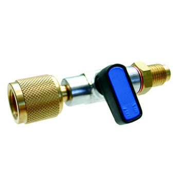 Hose Line Ball Valve 5/16" Blue + Depressor
