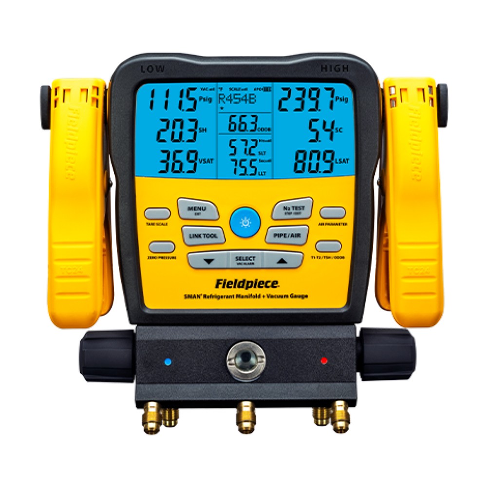 Fieldpiece SM382VINT 3 Port SMAN Manifold With Micron Gauge