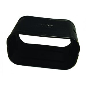 ASHP Duct Connection Piece 140mm - Black