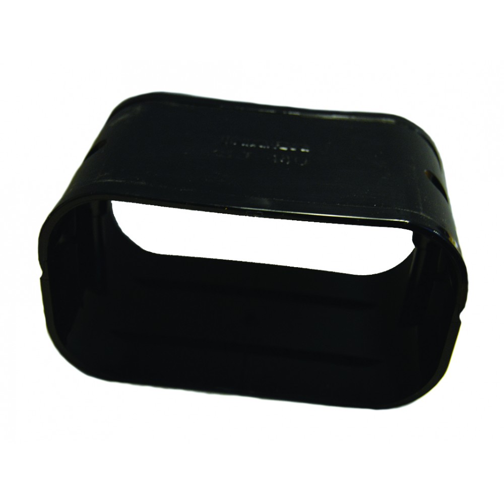 ASHP Duct Connection Piece 140mm - Black