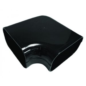 ASHP Duct Flat Bend 90 degree 140mm - Black