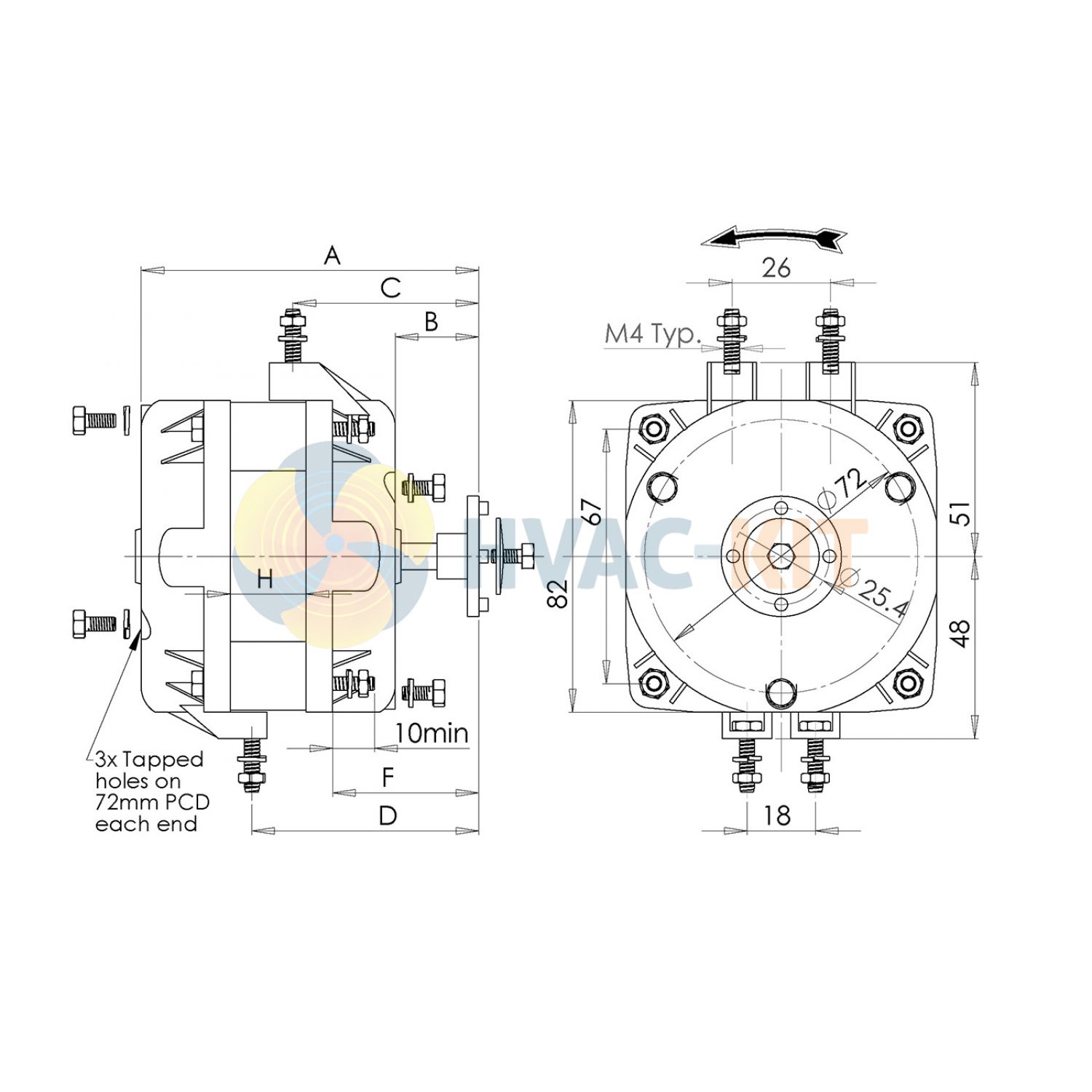 5WATT_MULTIFIT_ELCO_6 Multi-Fit Motor - Image 4