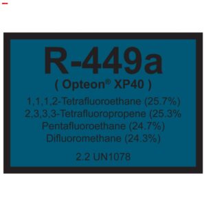 Refrigerant ID Labels (pack 10) 75 x 100mm -