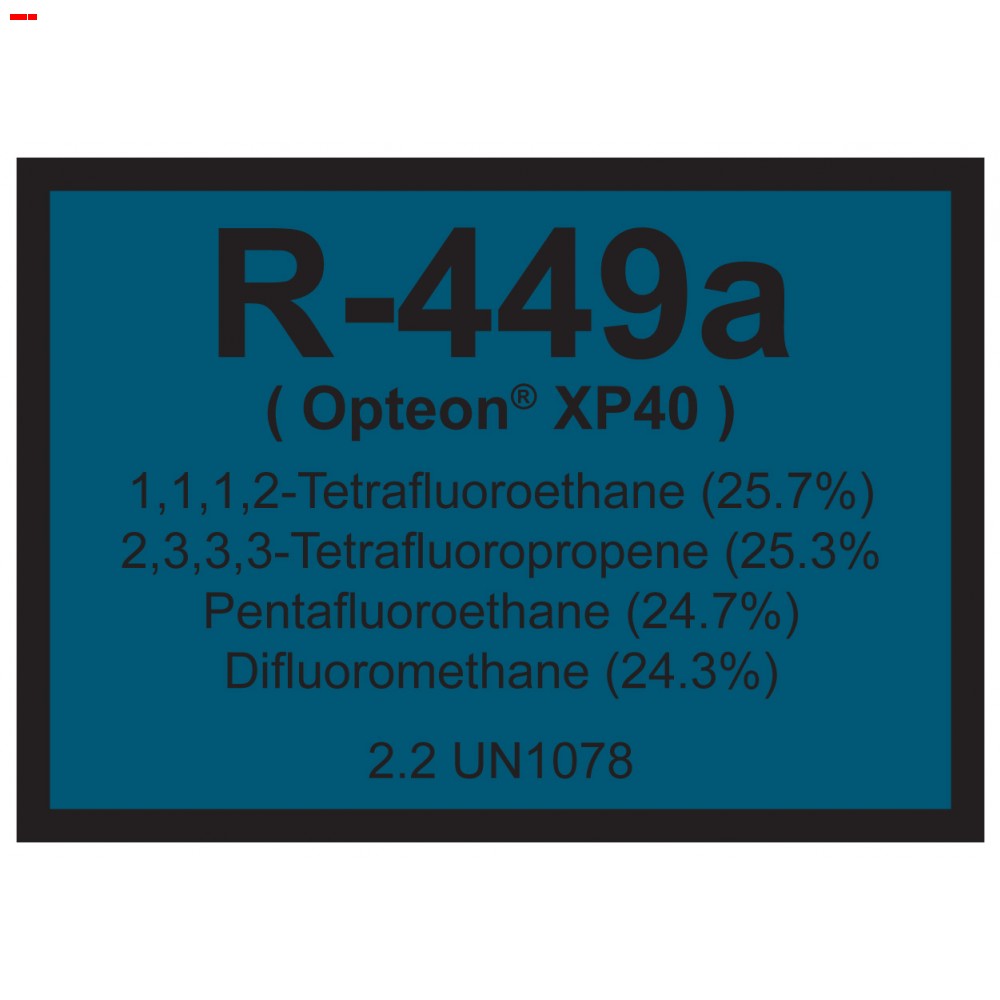 Refrigerant ID Labels (pack 10) 75 x 100mm -