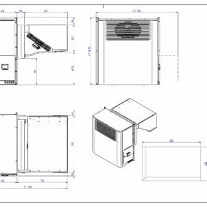 BD1352LA50P11 Weatherproof Wall Mounted Freezer 1 ph- Nom: 2460
