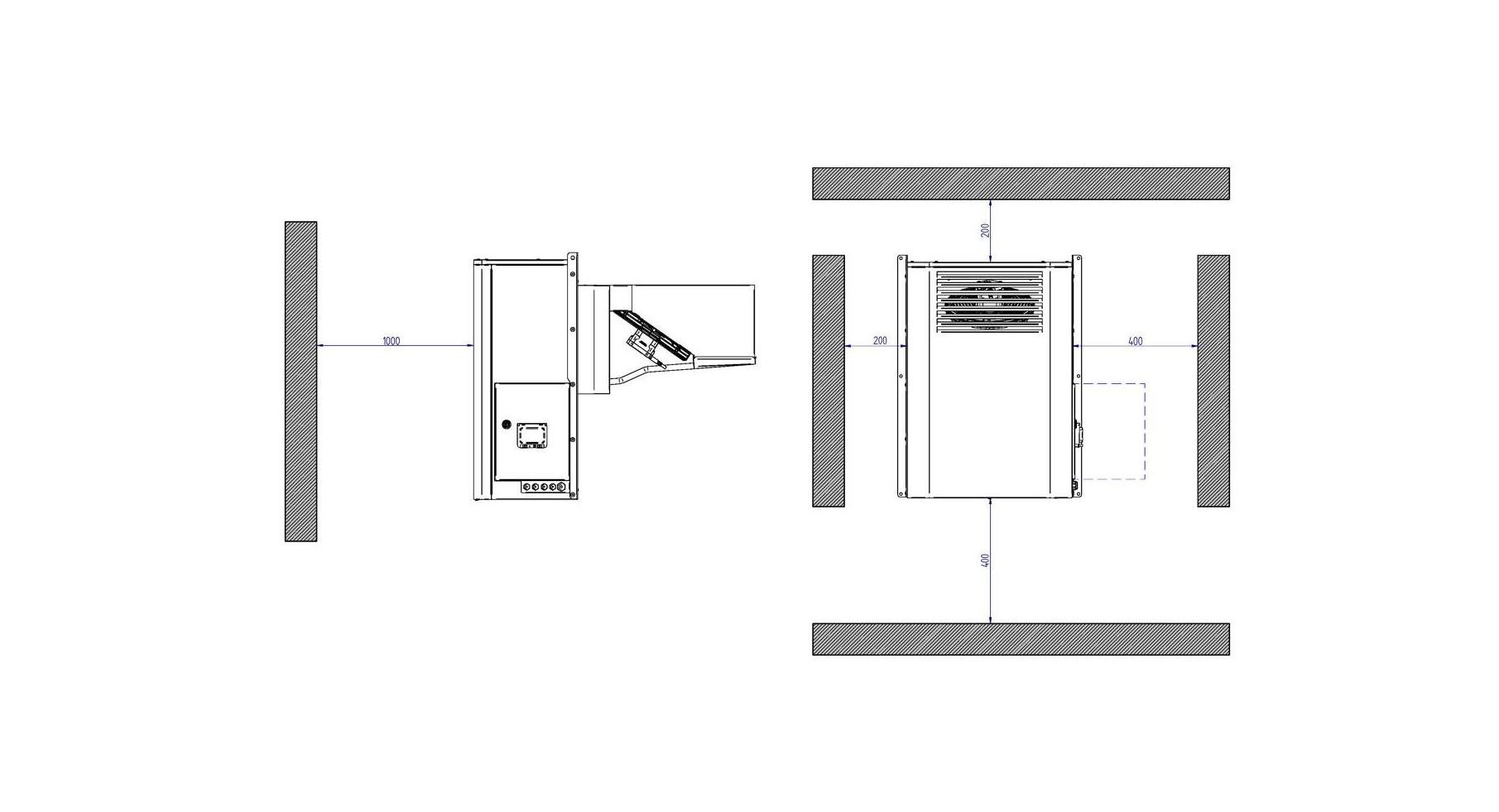 BD2252LA30P11 Weatherproof Wall Mounted Freezer 1 ph- Nom: 1649 W - Image 3