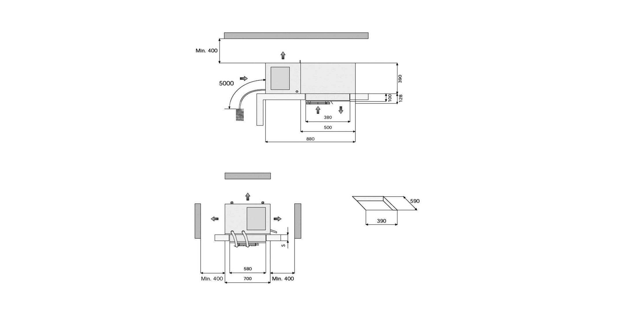 SFM008 P001 Rivacold Ceiling Mounted Chiller 1ph- Nom: 1342 W - Image 2