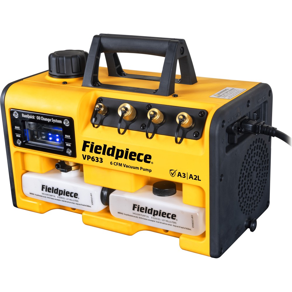 Fieldpiece A3 RunQuick VP633UK 6cfm Vacuum Pump Dual Voltage - Image 3