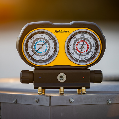 Fieldpiece Analogue Manifold Refrigeration 3-port  R134A/ R407C R404A/ R448A - Image 2