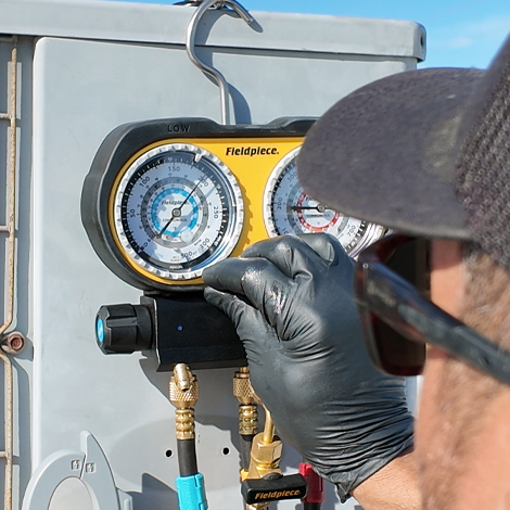 Fieldpiece Analogue Manifold A2L 3-port R410a/R454B R32/R22 - Image 7