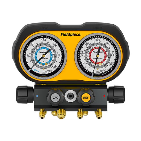 Fieldpiece Analogue Manifold A2L 4-port  R410A/ R454B R32/ R22