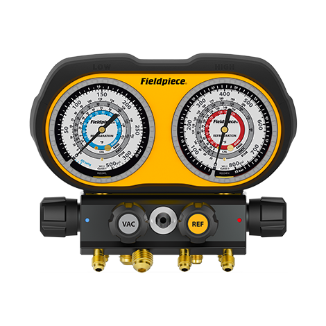 Fieldpiece Analogue Manifold Refrigeration 4-port  R134A/ R407C R404A/ R448A