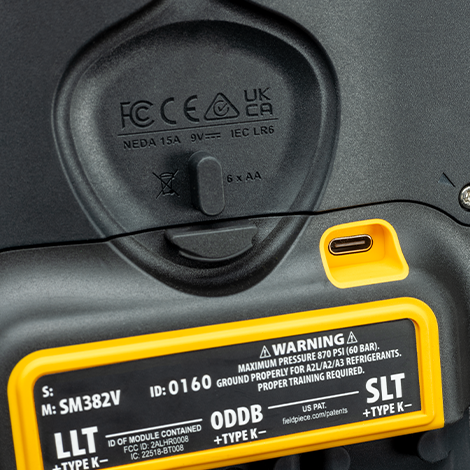 Fieldpiece SM382VINT 3 Port SMAN Manifold With Micron Gauge - Image 3