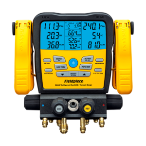 Fieldpiece SM482VINT 4 Port SMAN Manifold With Micron Gauge