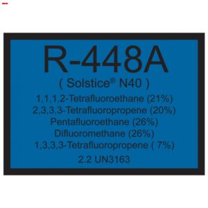Refrigerant ID Labels (pack 10) 75 x 100mm - R448a (N40)