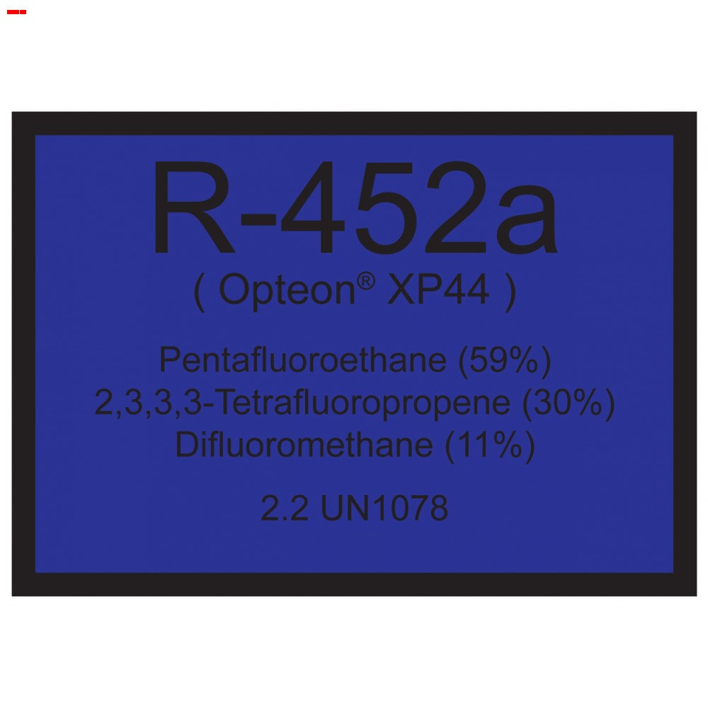 Refrigerant ID Labels (pack 10) 75 x 100mm - R452a  (XP44)