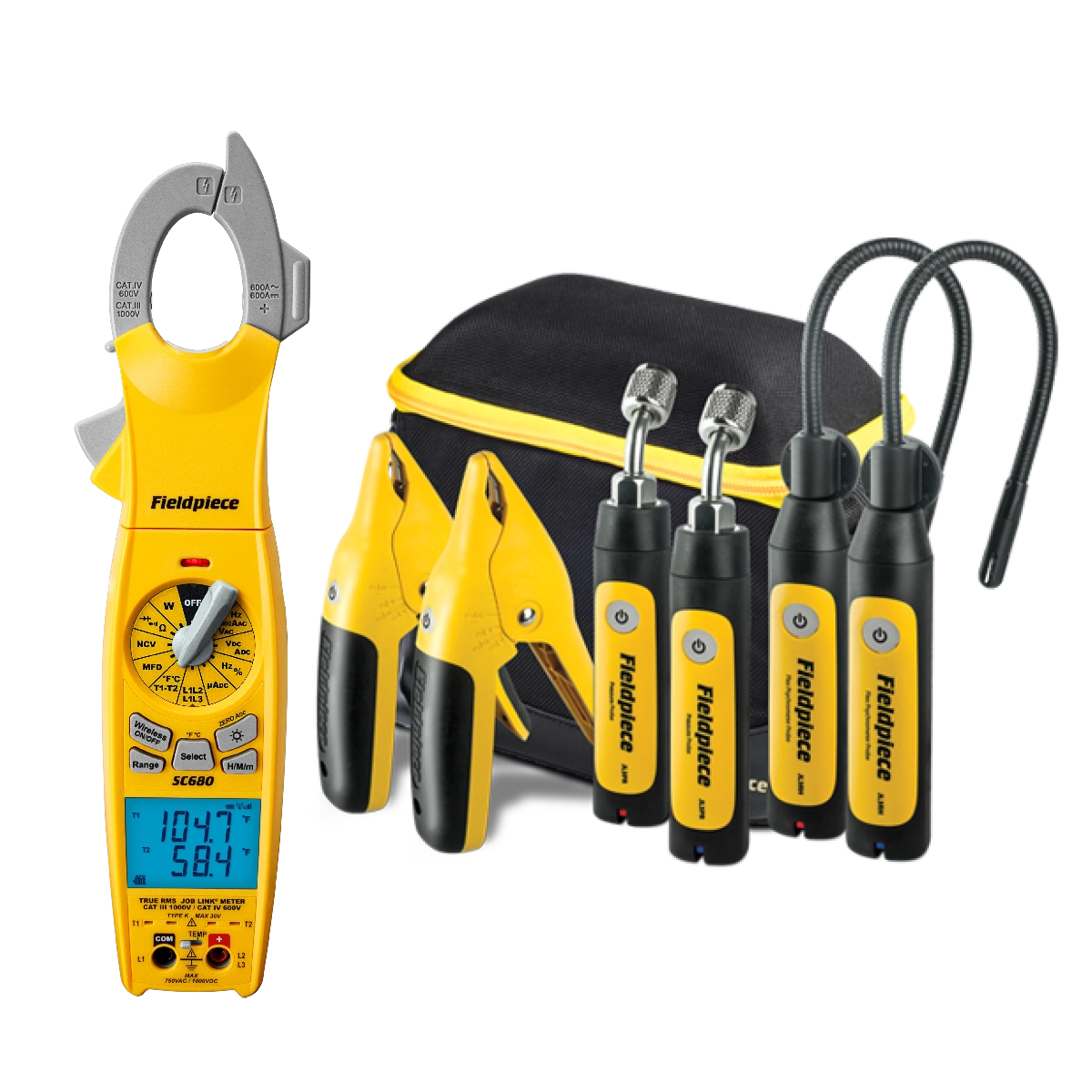 Fieldpiece AC & Refrigeration Probe & Clamp Meter Kit