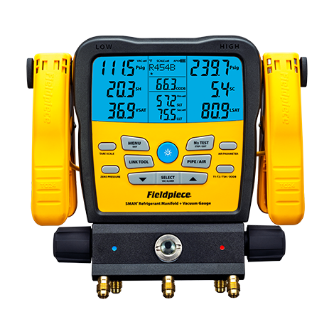 Fieldpiece SM382VINT 3 Port SMAN Manifold With Micron Gauge