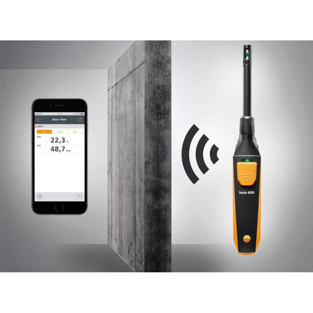Testo 605i Smartprobe Thermo-Hygrometer 100m Bluetooth - Image 4
