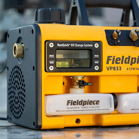 Fieldpiece A3 RunQuick VP833EU 8cfm Vacuum Pump - ATEX Rated - Image 5