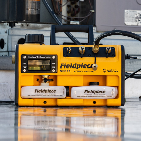 Fieldpiece A3 RunQuick VP833EU 8cfm Vacuum Pump - ATEX Rated - Image 4