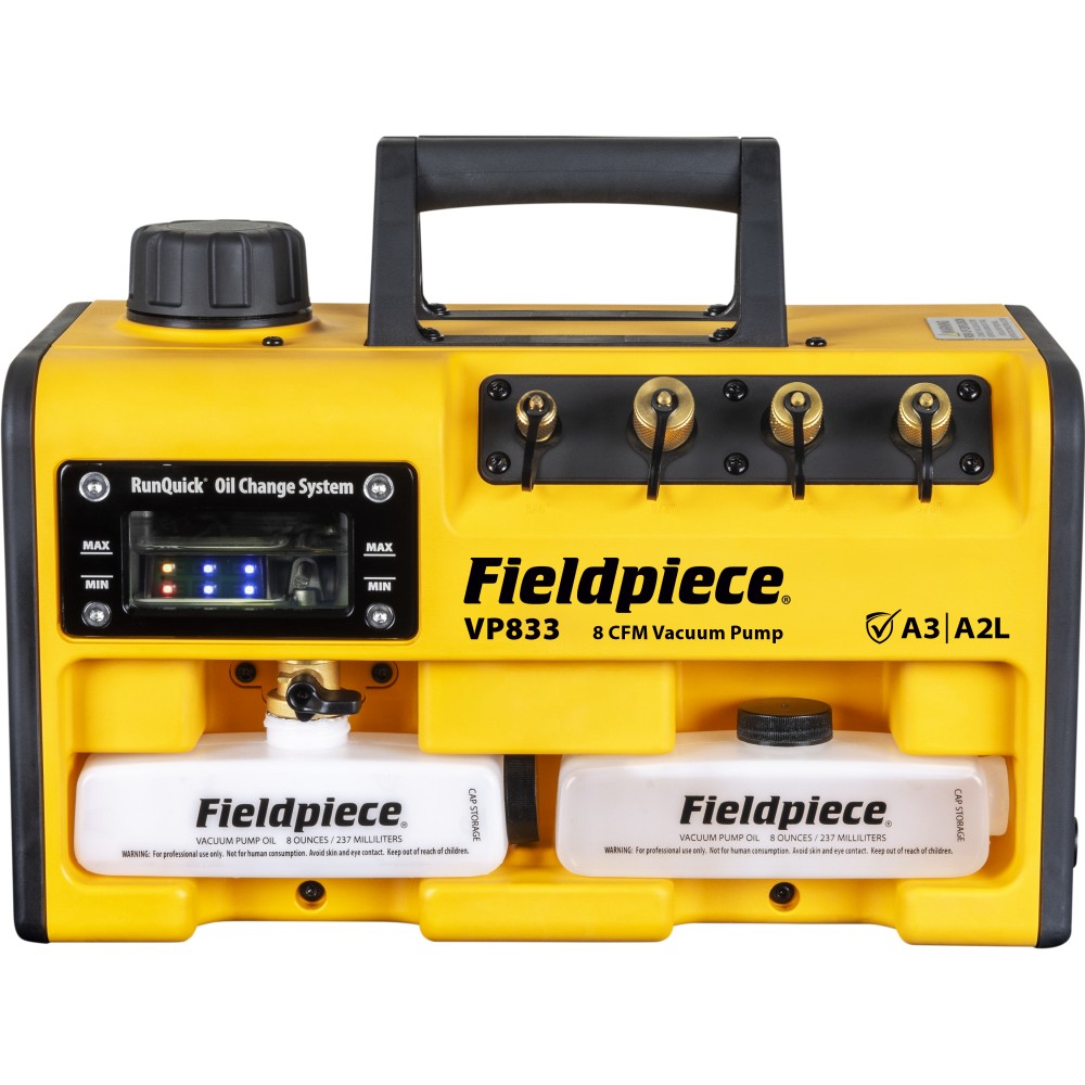 Fieldpiece A3 RunQuick VP833UK 8cfm Vacuum Pump110v - ATEX R - Image 3